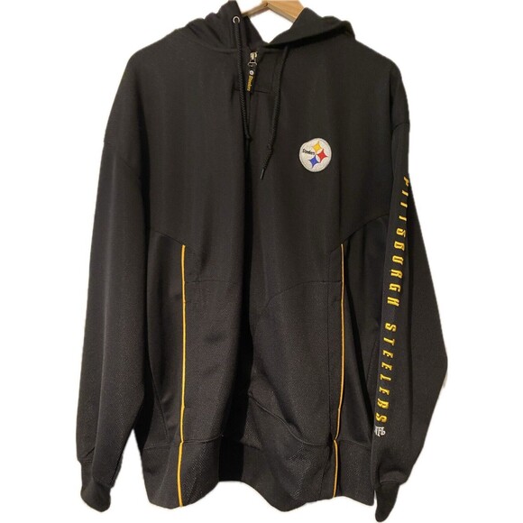 NFL Pittsburgh Steelers zip up hooded jacket size XL Steelers Football - Picture 1 of 8